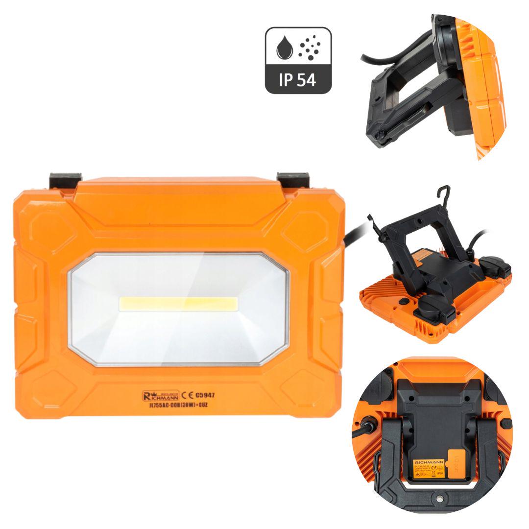 Лампа багатофункціональна галогенна Richmann COB LED 2xUSB 30 W 3000 Lm (C5947) - фото 2 Лампа багатофункціональна галогенна Richmann COB LED 2xUSB 30 W 3000 Lm (C5947) - фото 2