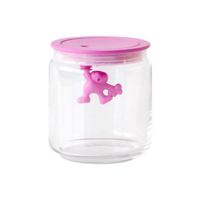 Емкость для хранения Alessi Gianni 0,7 л Прозрачный/Розовый (2522617)
