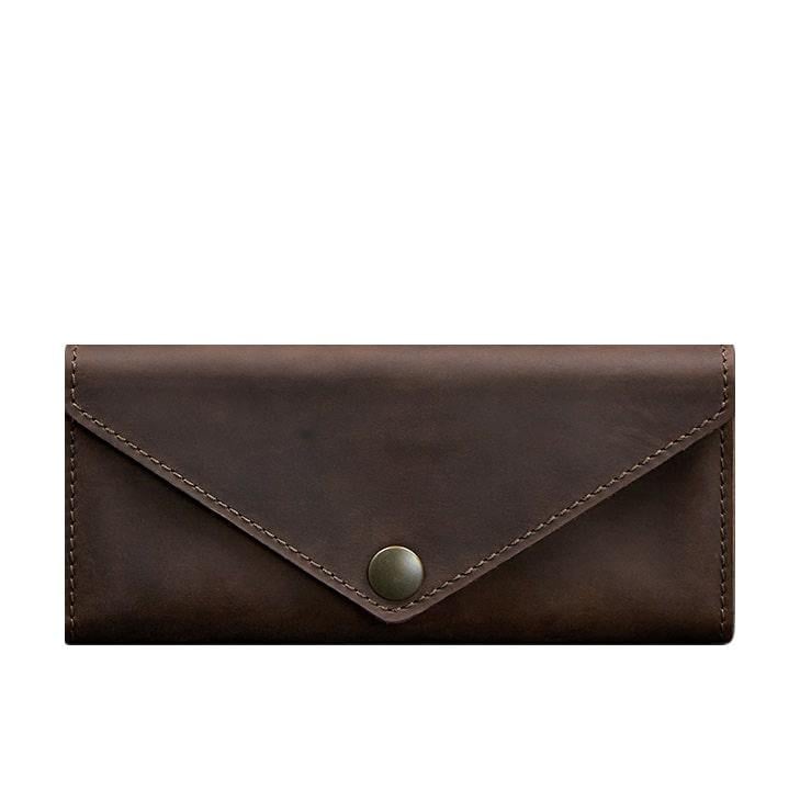 Гаманець жіночий шкіряний Керрі 1.0 Crazy Horse Темно-коричневий (A-027415)