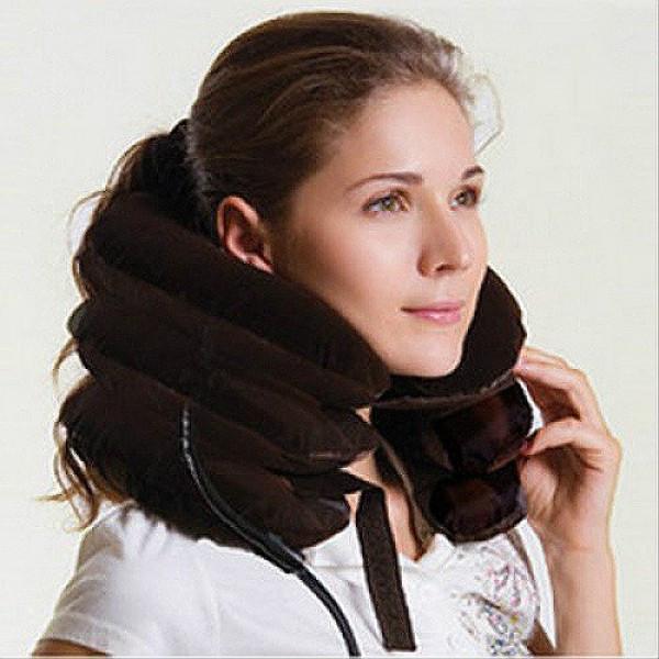Массажер воротник для шеи Tractors for cervical spine надувной ортопедический - фото 5