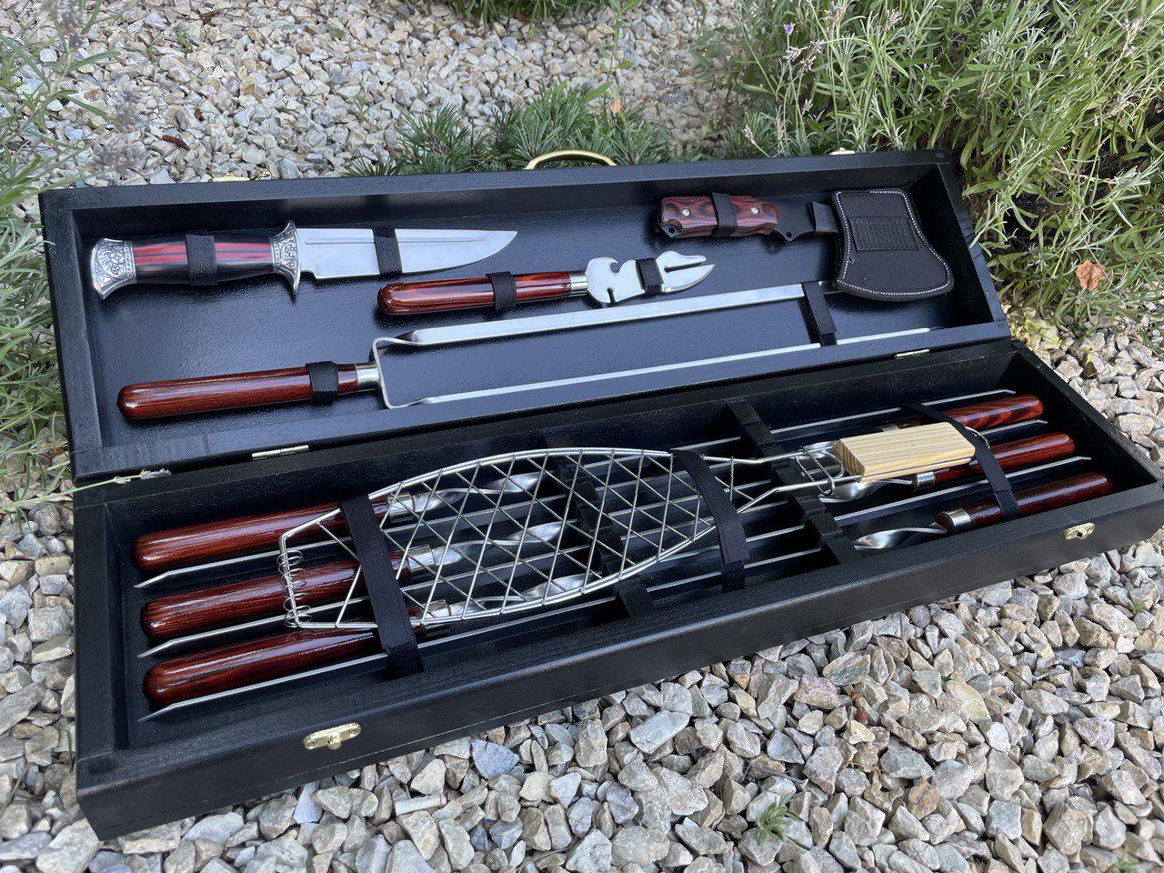 Набор шампуров в кейсе Red (11585249)