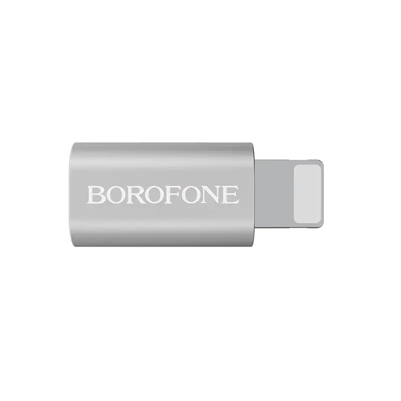 Адаптер-перехідник Borofone BV5 MicroUSB-Lightning Silver (BV5)