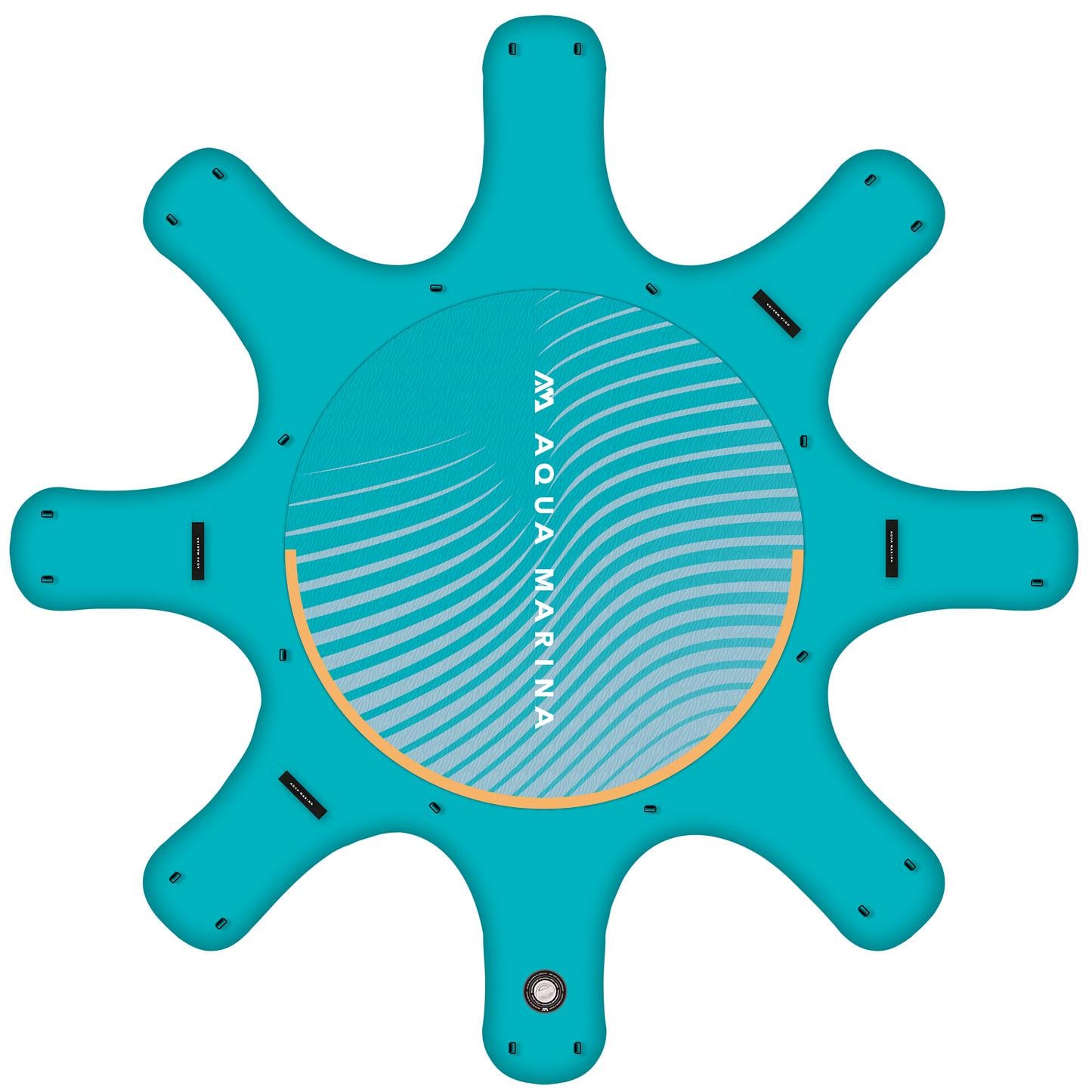 Платформа для йоги надувна Aqua Marina Yoga Dock 9'6" САП Док Станція до 8 сапів з насосом LIQUID AIR V1 і сумкою-портфелем