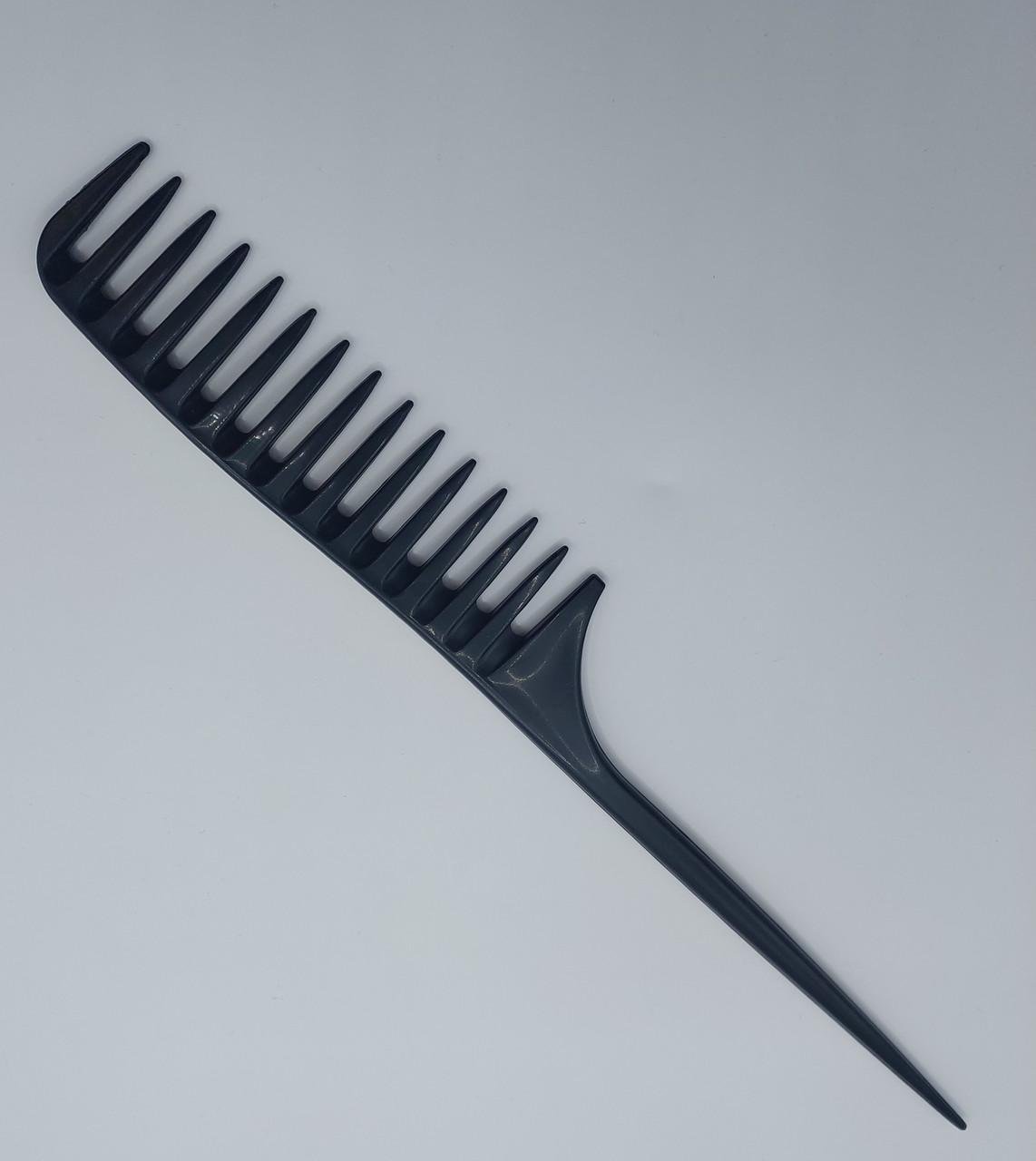 Гребінець перукарський для прочісування фарбованого волосся ДенніС professional велика з хвостиком Чорний (1453070588) - фото 7 Гребінець перукарський для прочісування фарбованого волосся ДенніС professional велика з хвостиком Чорний (1453070588) - фото 7