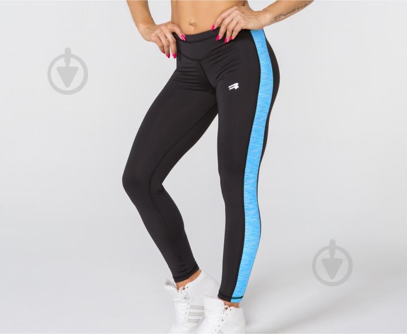 Женские спортивные леггинсы Radical Strokes с синей полосой S (r0884)