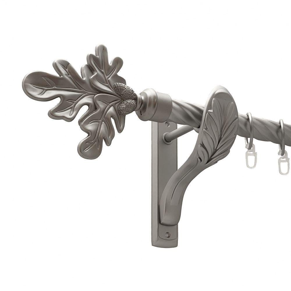 Карниз для штор Orvit Листок однорядный скрученный 25 мм 200 см Сатин (00-00011396)