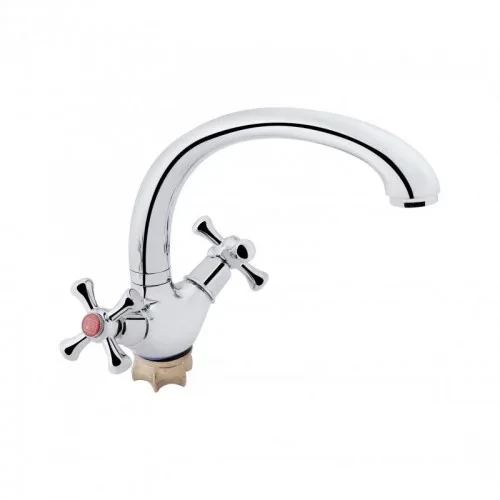 Змішувач Lidz CRM 75 21 271F-3 для кухні на гайці б