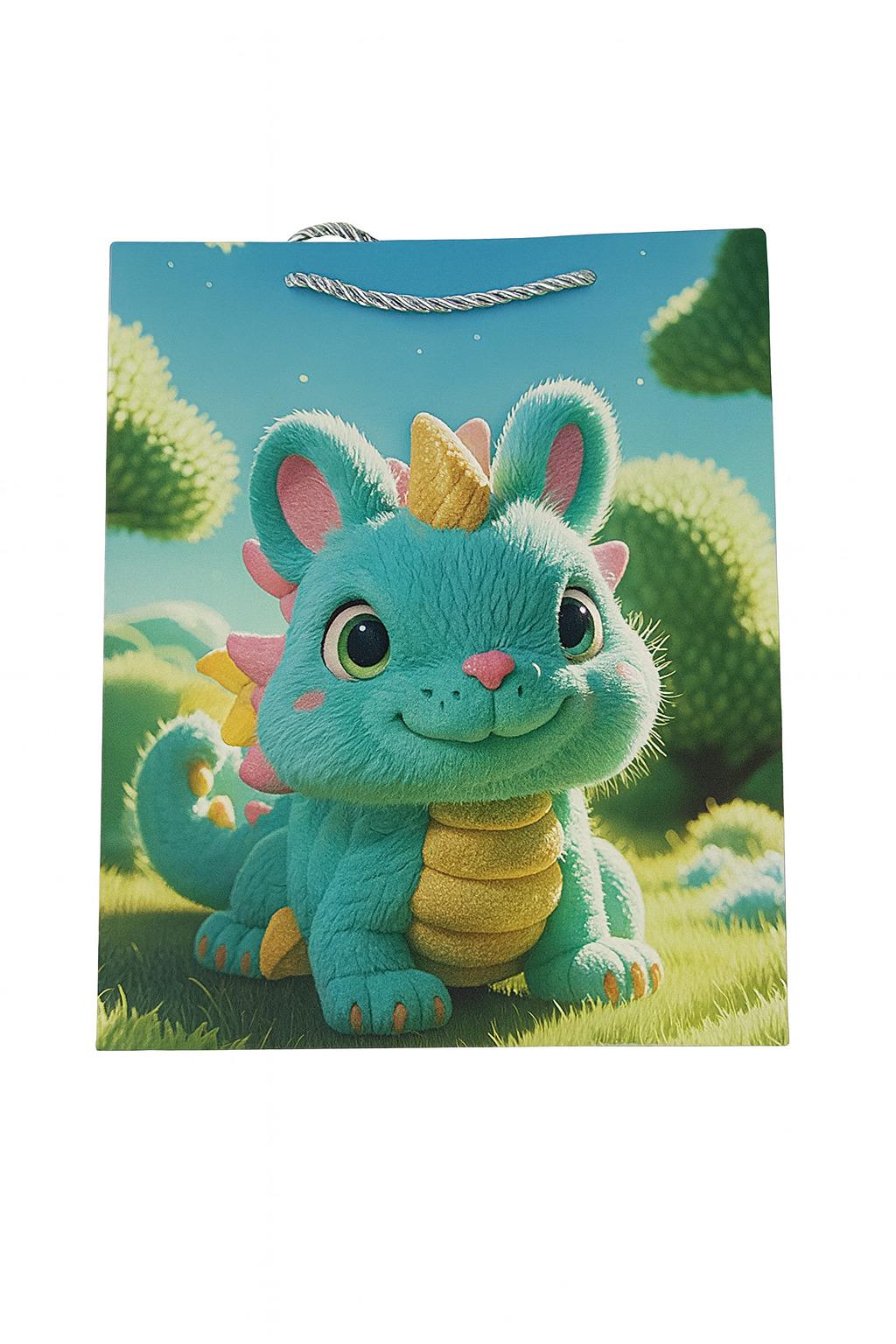 Пакет подарочный бумажный Fairytale animals 3D S 18х23х9 см (R34524-S)