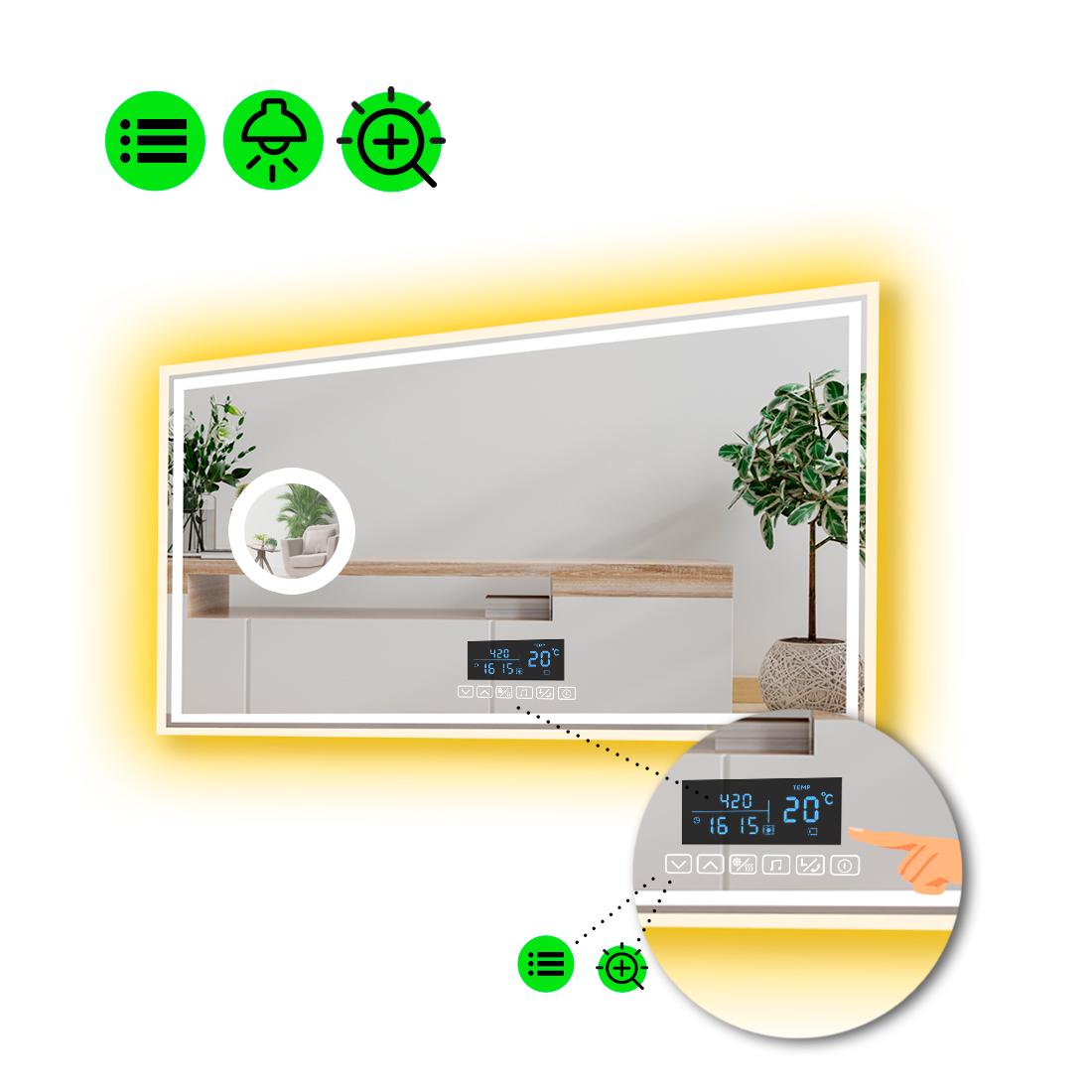 Зеркало с LED подсветкой Marita с Smart-блоком 110x70 см (8995440)