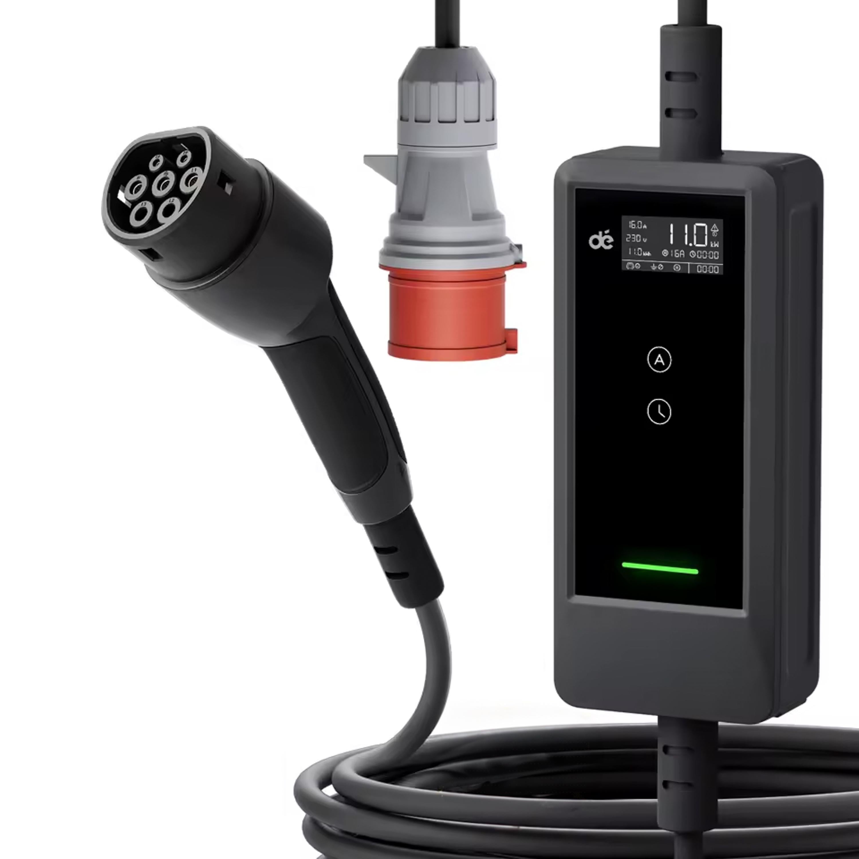 Зарядка для электромобиля Dépow 11 кВт 16A Type2 (DE11-16-3PH-TP2-C6)