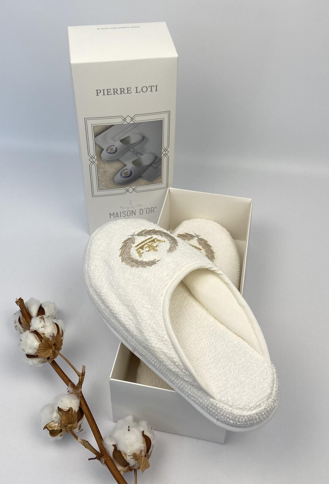 Тапочки Maison D'or Pierre Loti Slipper Ecru (CN18823)