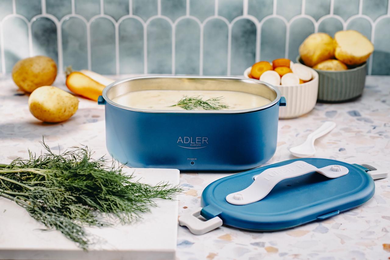 Ланч-бокс с подогревом Adler AD 4505 Blue - фото 2 Ланч-бокс с подогревом Adler AD 4505 Blue - фото 2