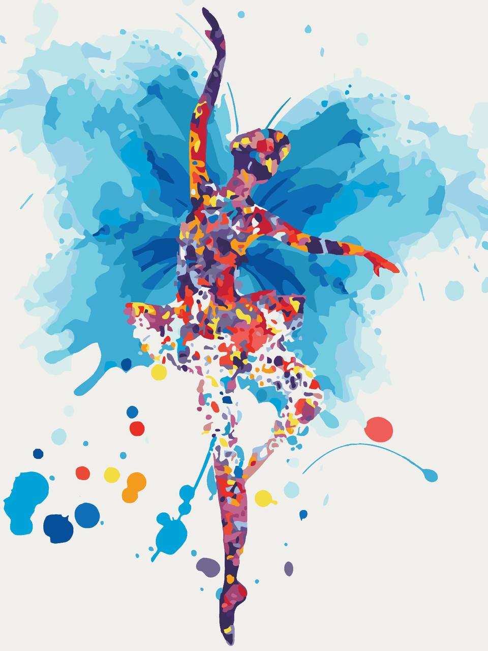 Картина по номерам Идейка Грация балерины 30x40 см (skl-КНО2696)