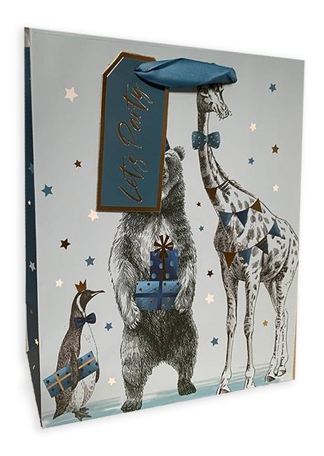 Пакет бумажный HOME 281886 Цирк 22х25х10 см