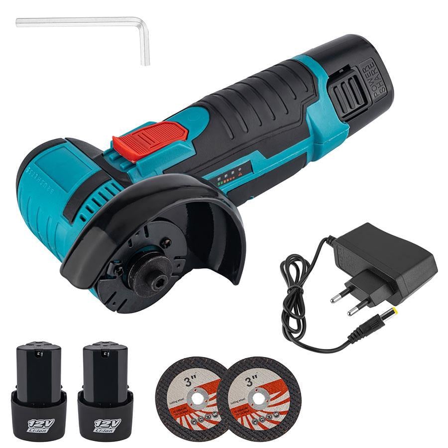 Болгарка акумуляторна AT-AG7501 з 2 акумуляторами 12V (286821)