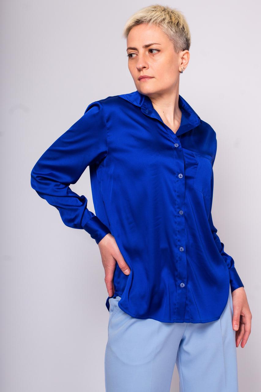 Блуза Jhiva р. 54 Синій (70033960)