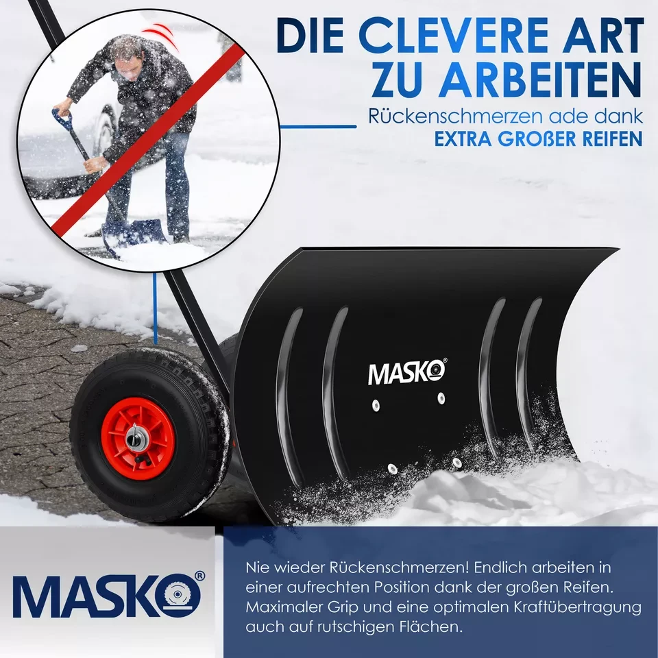 Лопата для снега KESSER 75x46x150 см 1,5 мм Черный - фото 5 Лопата для снега KESSER 75x46x150 см 1,5 мм Черный - фото 5