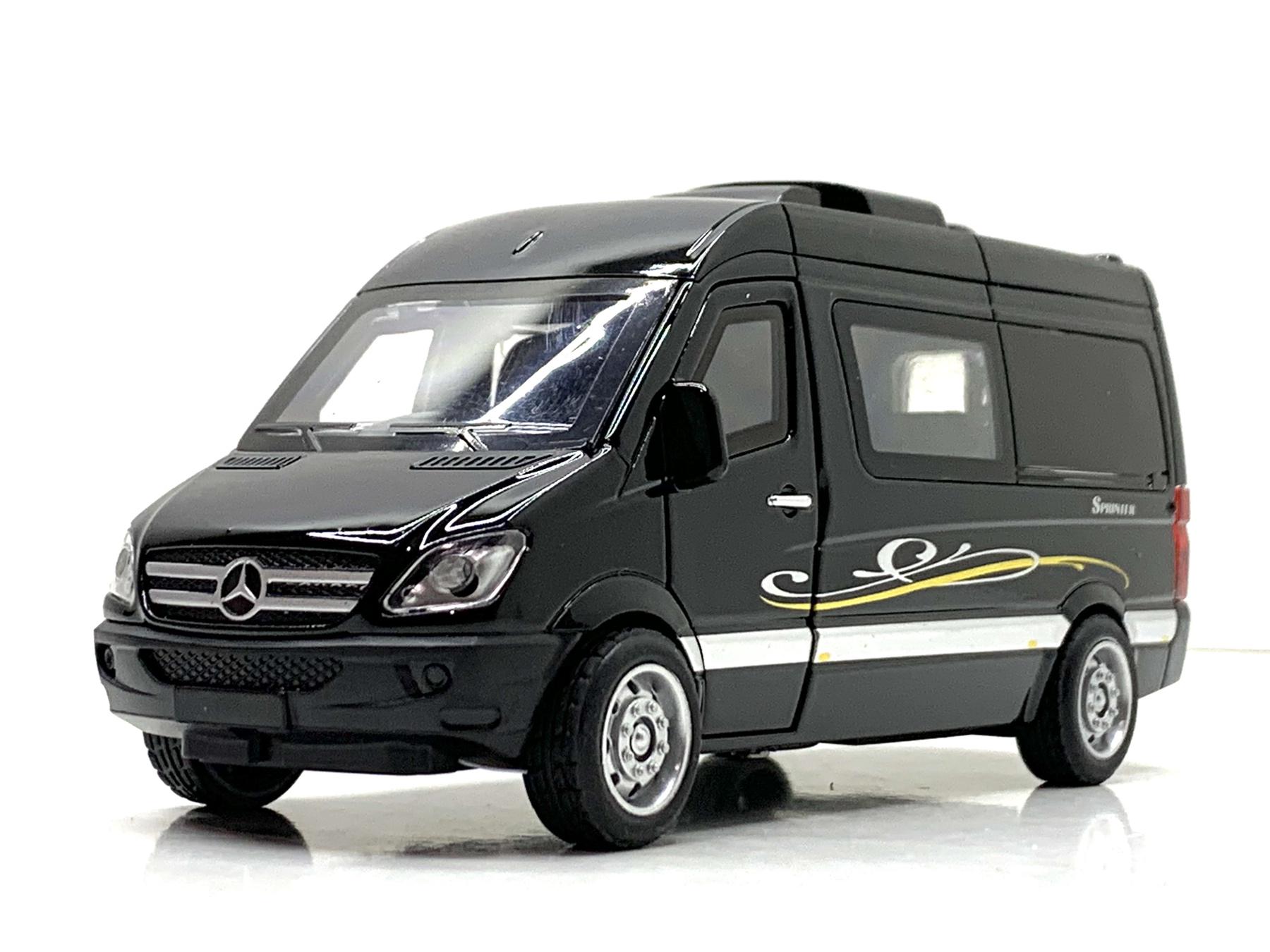 Машина АвтоСвіт Mercedes Sprinter инерционная открываются двери 15 см Черный (AP-1816)