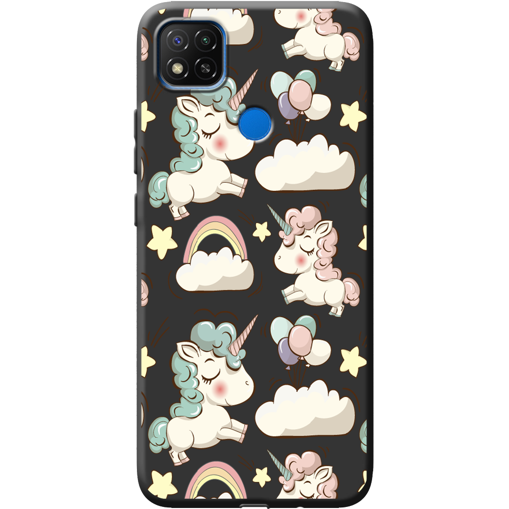 Чохол Boxface Xiaomi Redmi 9C Unicorns Чорний силікон (40879-cc2-41176)