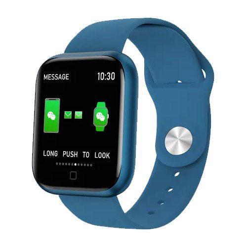 Смарт-часы Smart Watch T80S с двумя браслетами Синий