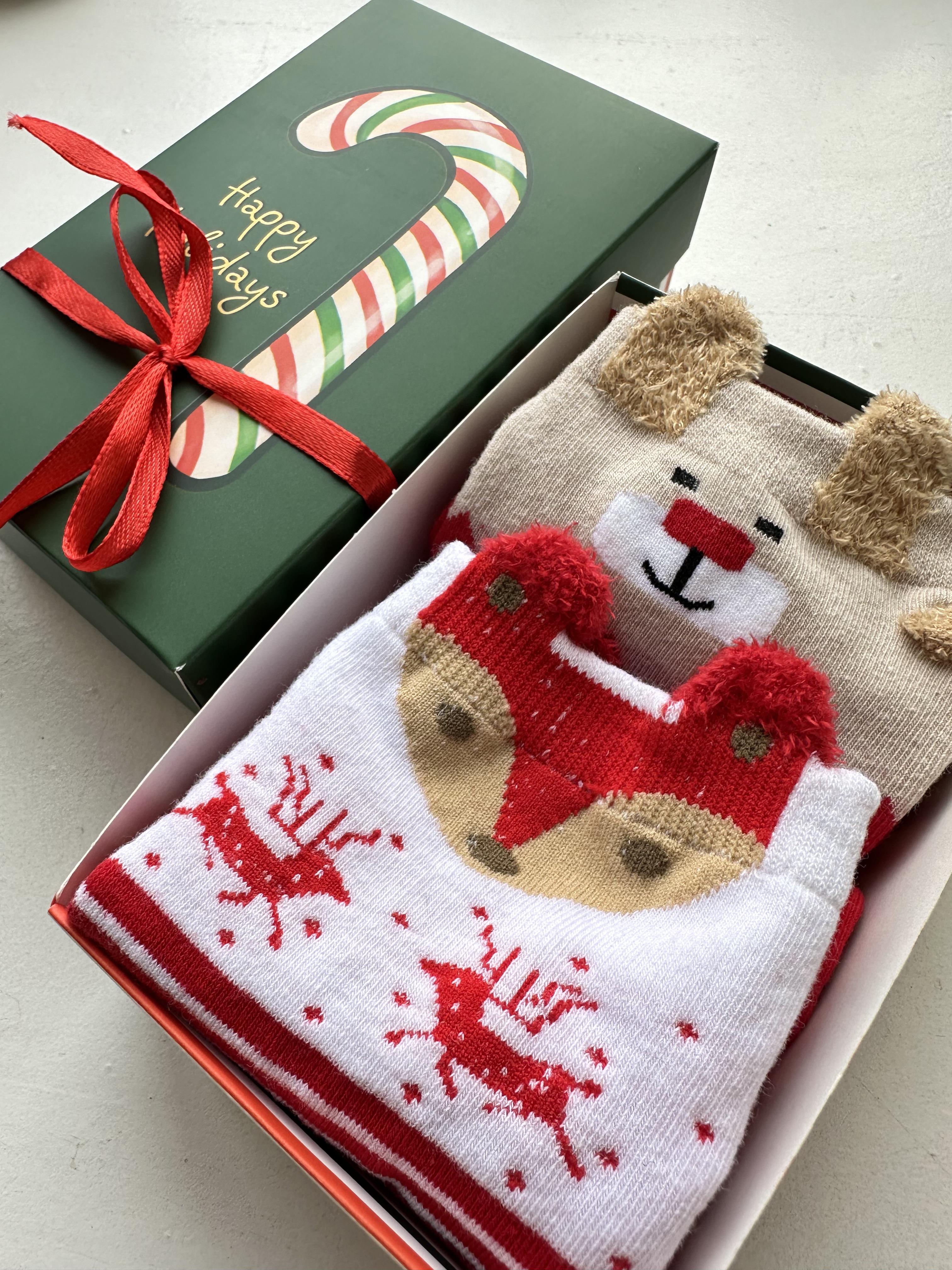 Набір подарунковий з новорічними шкарпетками (13532540) - фото 4