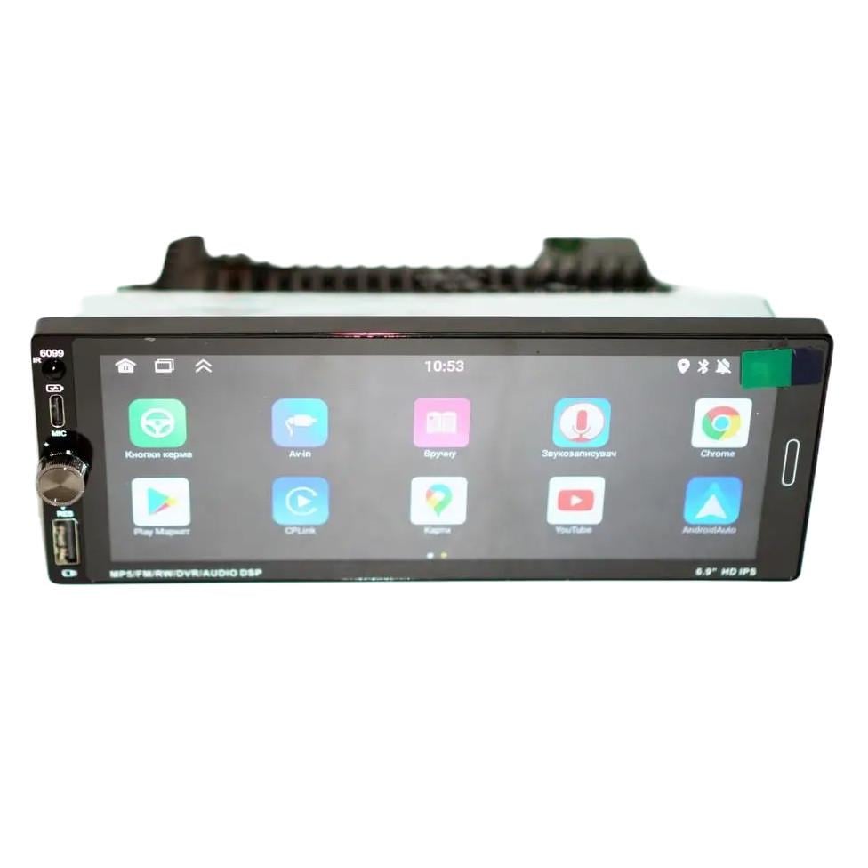 Автомагнитола RIAS 6099 1din 6,9" 4/64GB GPS/WiFI/USB/Bluetooth Android 13 4х60W (3_05158) - фото 4