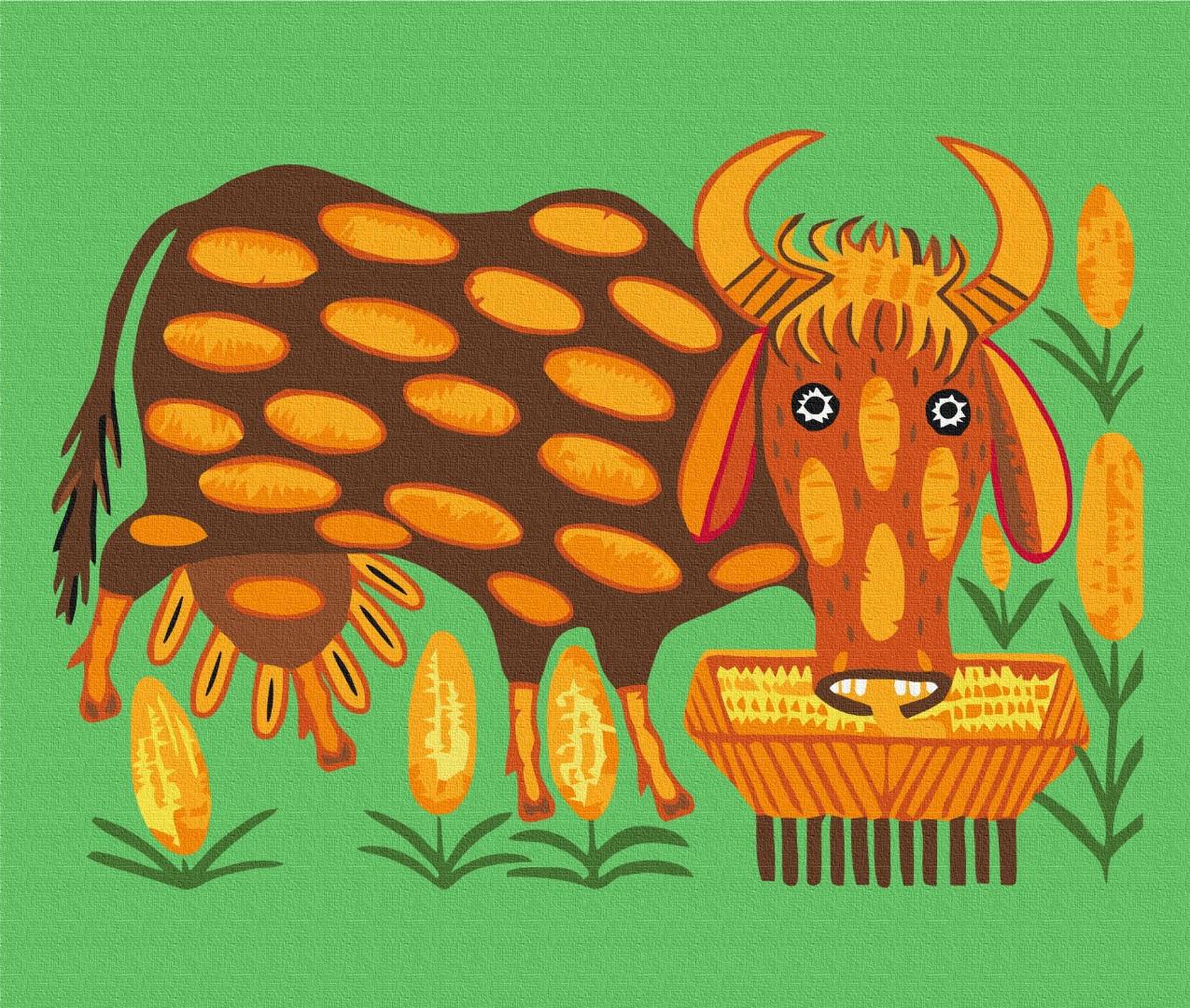Картина за номерами Brushme Корова ось така дасть п'ять тисяч літрів молока 50x60 см (PBS53719L)