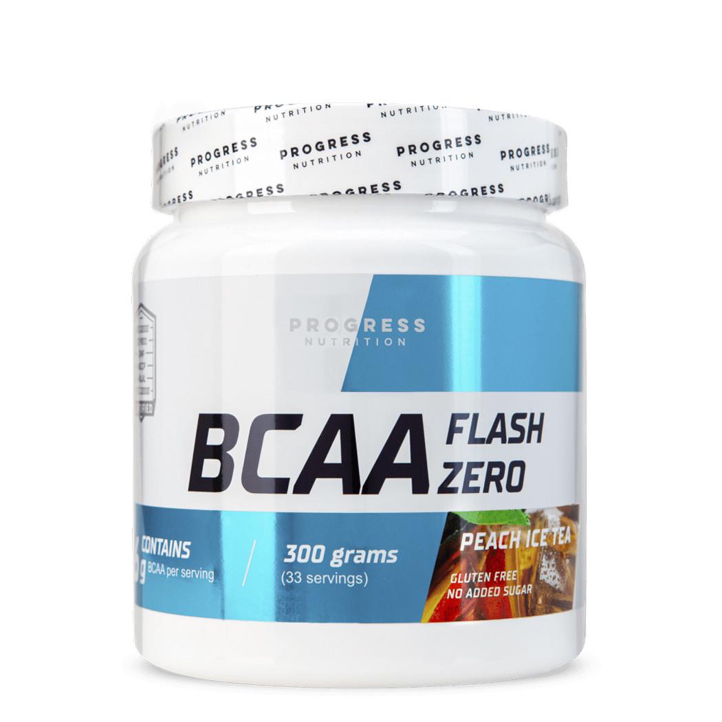 Аминокислоты Progress Nutrition BCAA Flash Zero 300 г Персиковый холодный чай (21829-01)