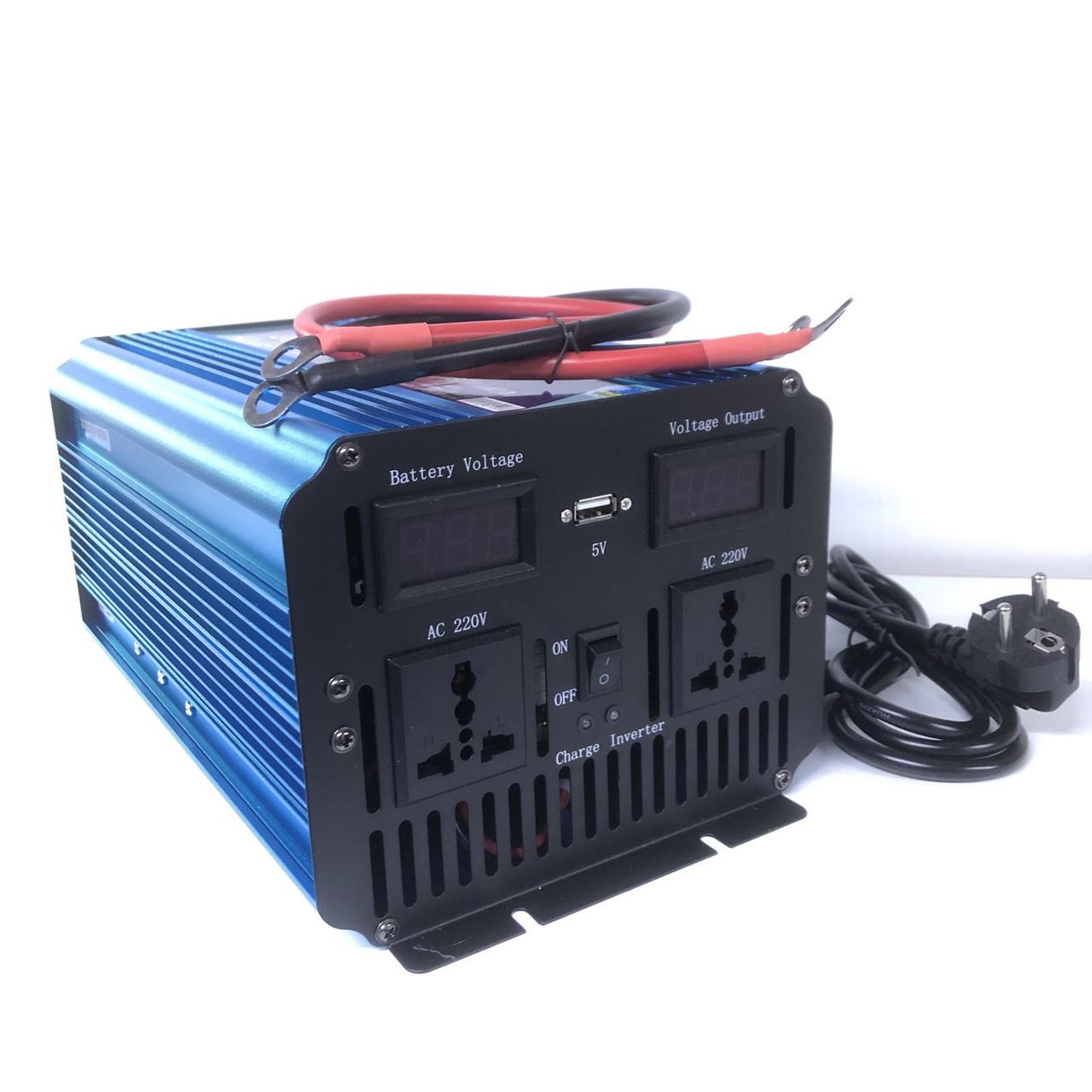 Перетворювач напруги автомобільний Wimpex WX-2100 2000 W 12/220 V чиста синусоїда (13406961) - фото 4