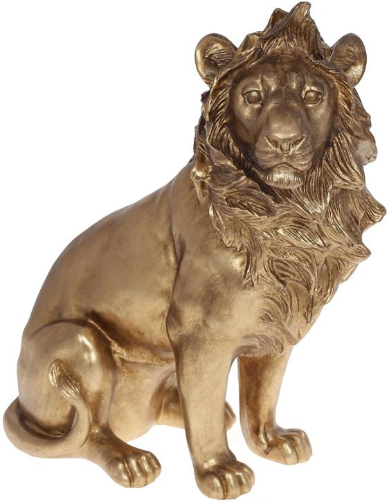 Декоративная статуэтка Царь Зверей 29,5х14,3х33,2 см полистоун Золото (BD-450-883)
