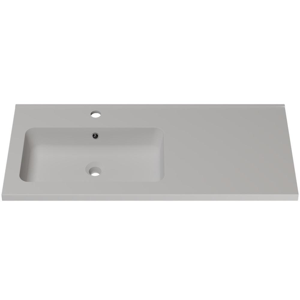 Раковина глянцевая врезная Amidicon Rodeo 100L 1000x450 мм из литого камня (AMD-RODEO_100L_HL)