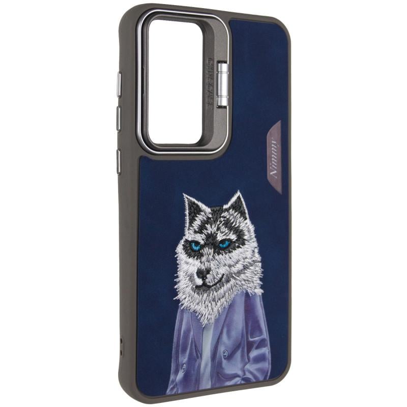 Противоударный Чехол с подставкой TPU+PC Friends для Xiaomi Redmi 13 4G / Poco M6 4G Blue Wolf