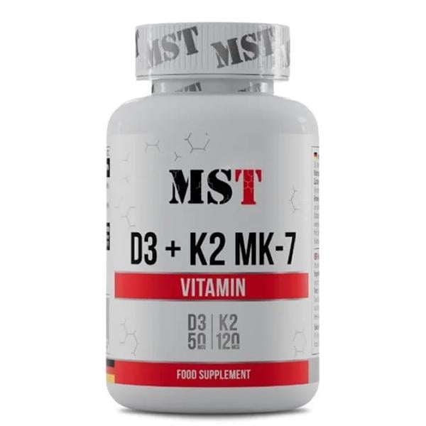 Витамин D3/K2 для спорта MST Nutrition Vitamin D3+K2 MK7 60 мяг. капс. (000025163)
