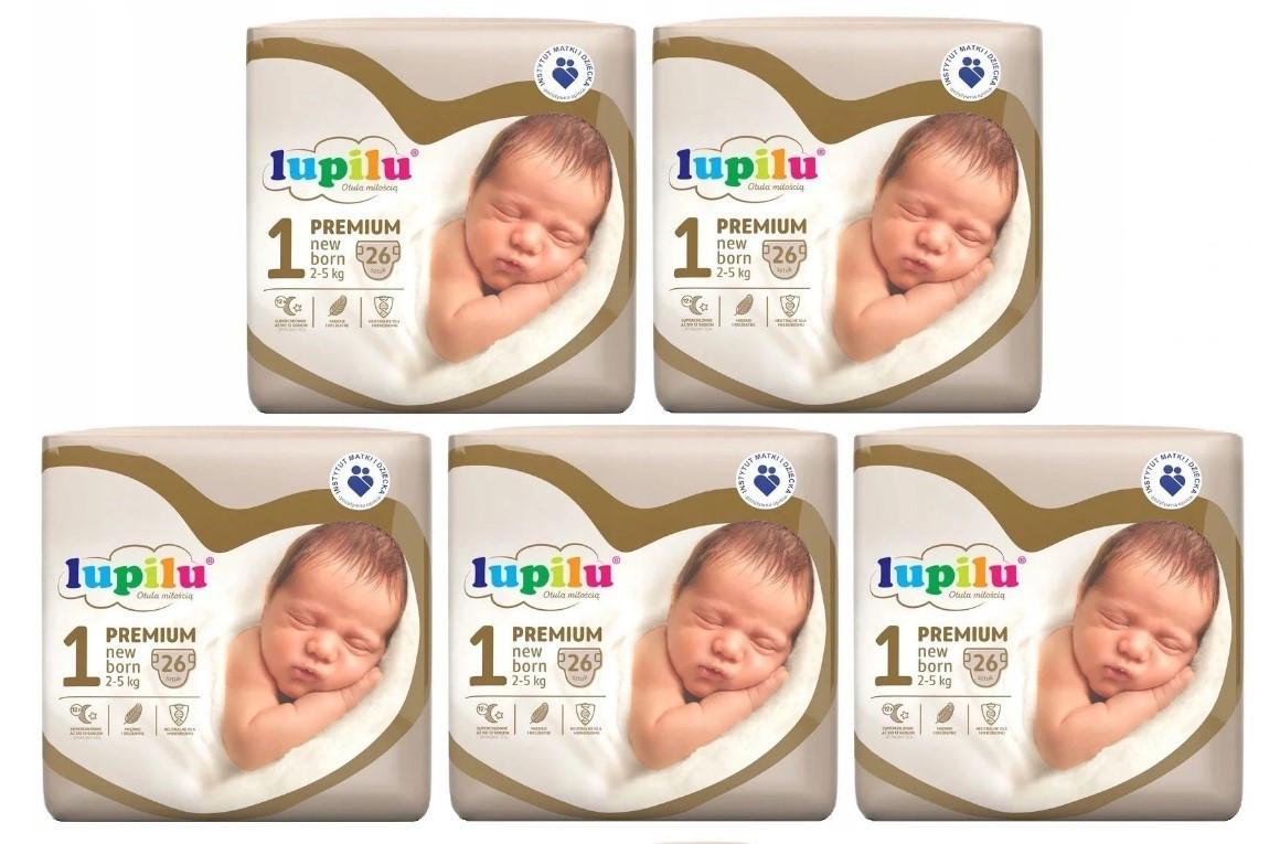 Підгузки дитячі Lupilu Premium New born р. 1/вага 2-5 кг 130 шт. (1608941040)