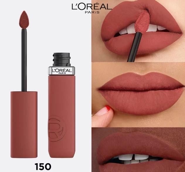 Помада губна рідка L'Oreal Paris Infaillible Matte Resistance 150 Lazy Sunday 5 мл (2519304501) - фото 3 Помада губна рідка L'Oreal Paris Infaillible Matte Resistance 150 Lazy Sunday 5 мл (2519304501) - фото 3