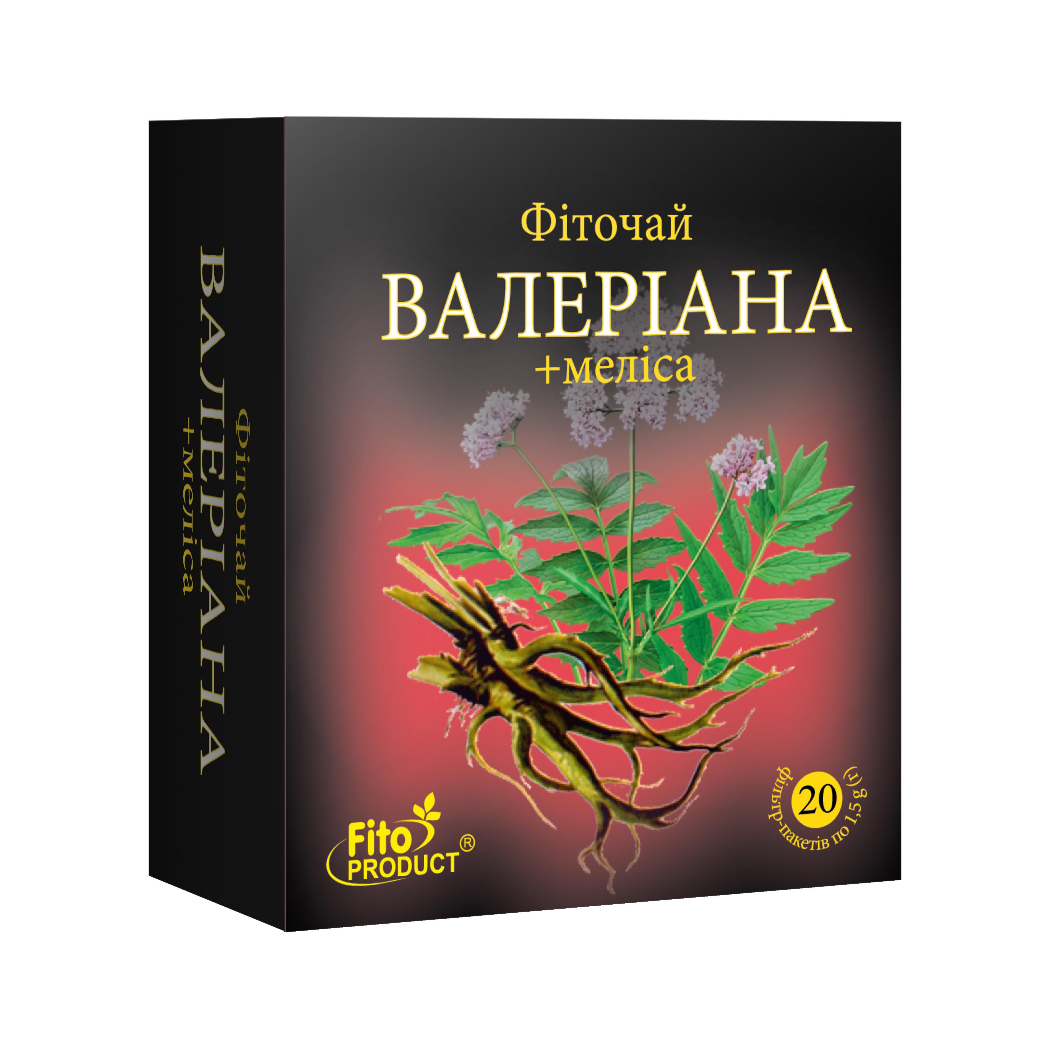 Фіточай Fito Product Валеріана і меліса 20 шт. (4820159303373)