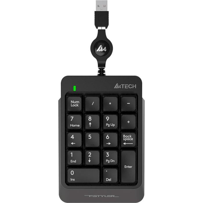Клавіатура цифрова A4Tech FK13 Grey (134987)