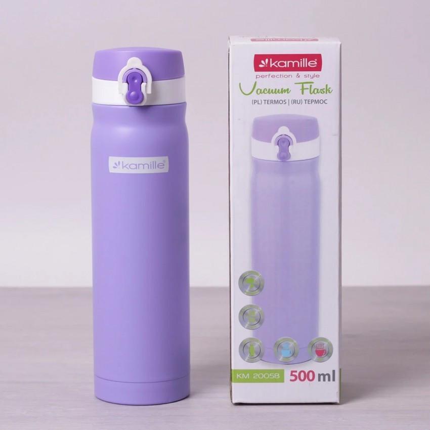 Термос Kamille КМ-2005B из нержавеющей стали 500 мл Фиолетовый (1104284457)