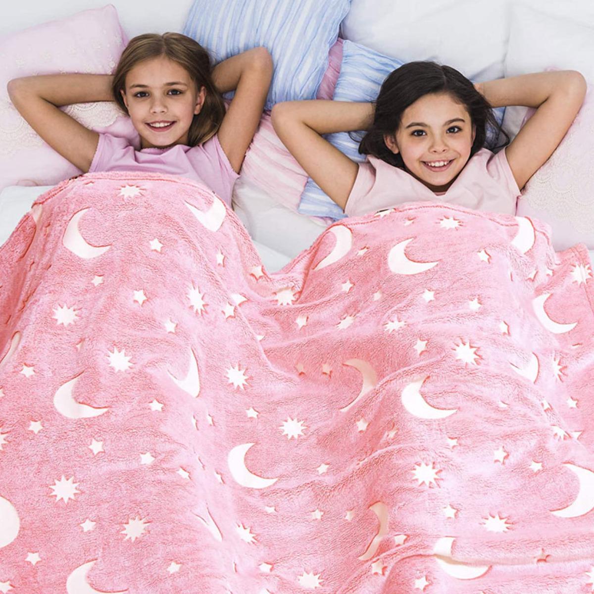 Плед Magic Blanket Зоряне небо 120х180 см Рожевий - фото 3 Плед Magic Blanket Зоряне небо 120х180 см Рожевий - фото 3