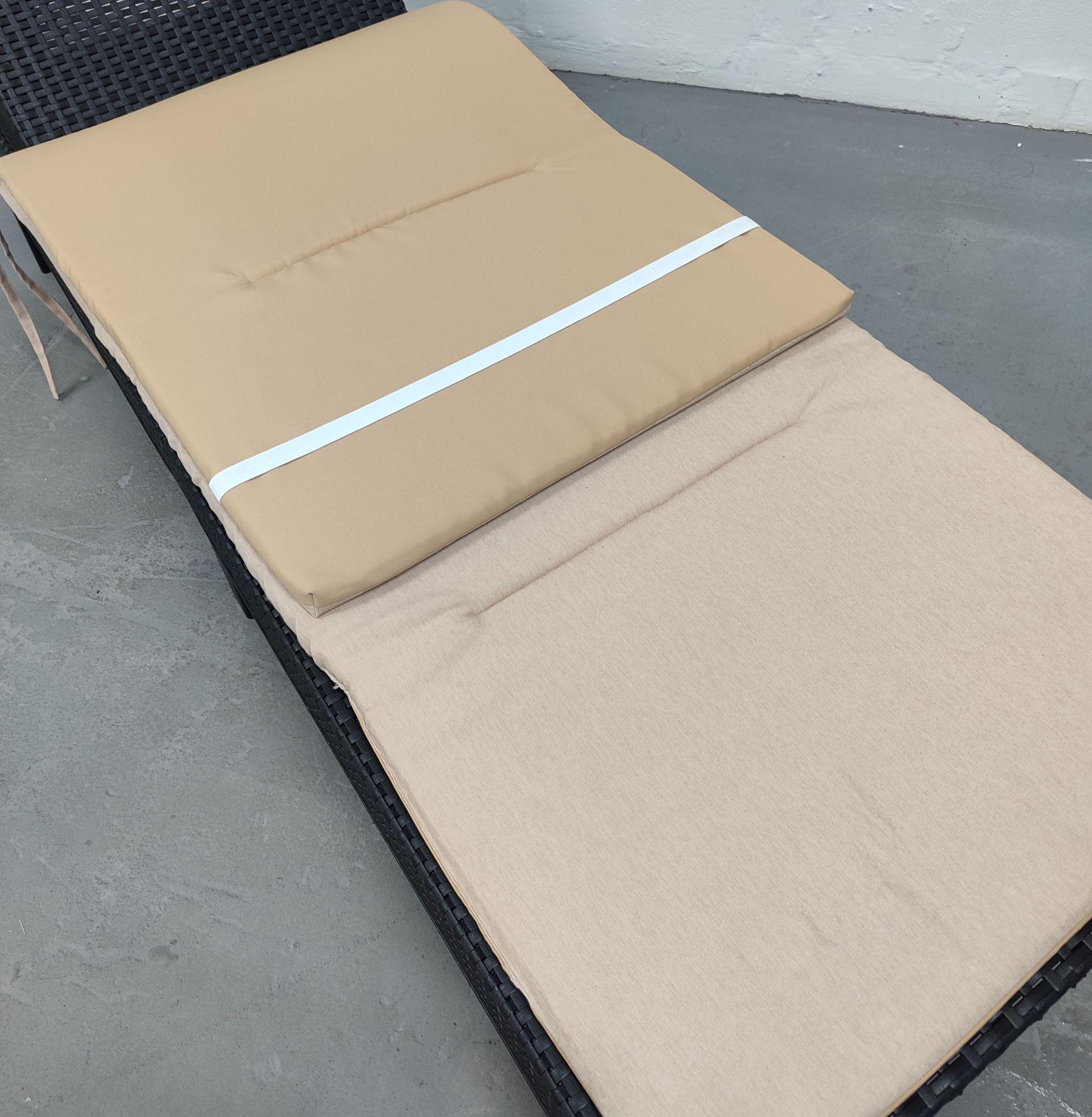 Матрас для шезлонга eGarden Luna хлопок 195x58x6 см Бежевый (5749) - фото 3 Матрас для шезлонга eGarden Luna хлопок 195x58x6 см Бежевый (5749) - фото 3