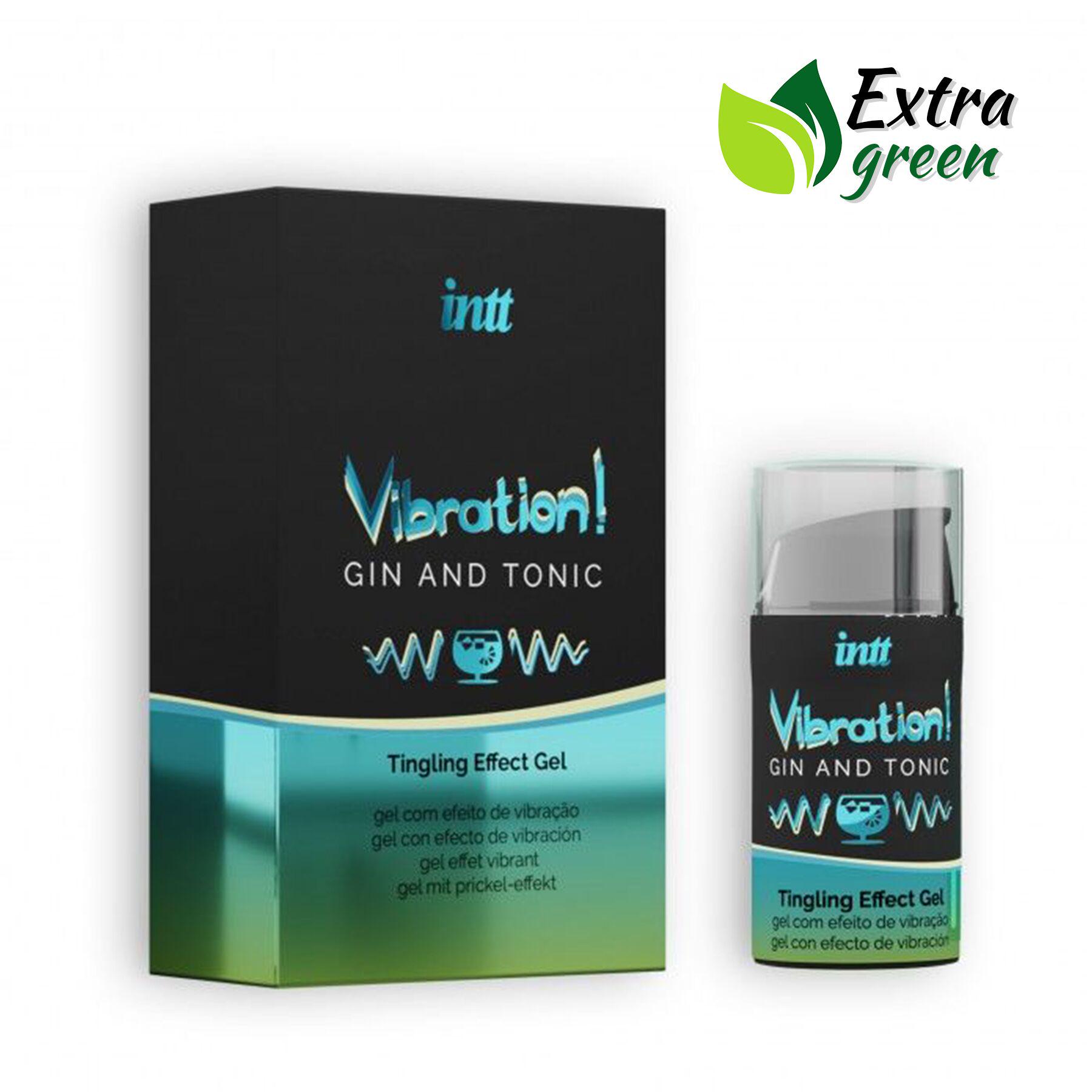 Жидкий вибратор Intt Vibration Gin Tonic 15 мл Extra Green (SO5409) - фото 3