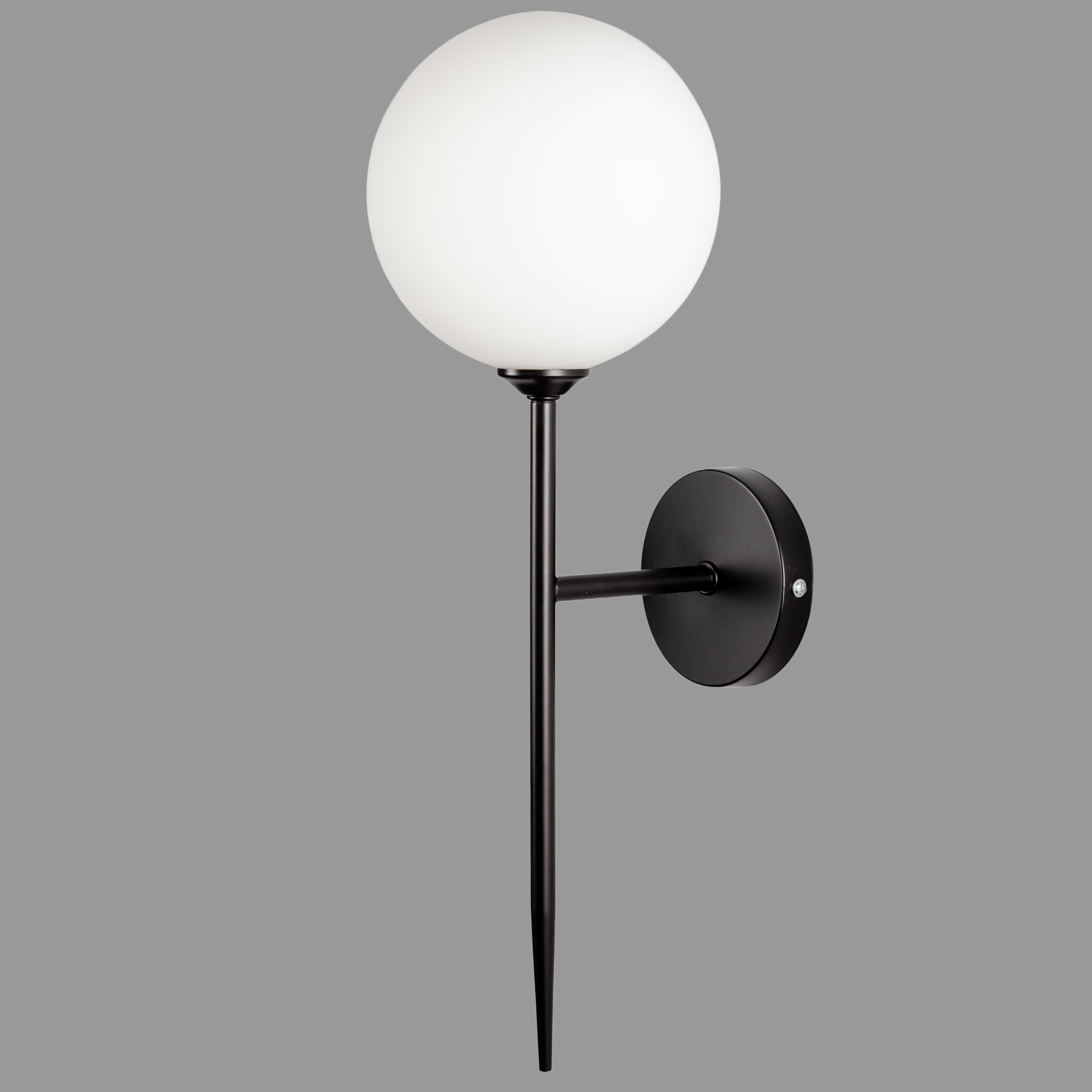 Бра современное на 1 лампу Bulb Черный (99-W2502F-1 (150) BK+WH) Бра современное на 1 лампу Bulb Черный (99-W2502F-1 (150) BK+WH)