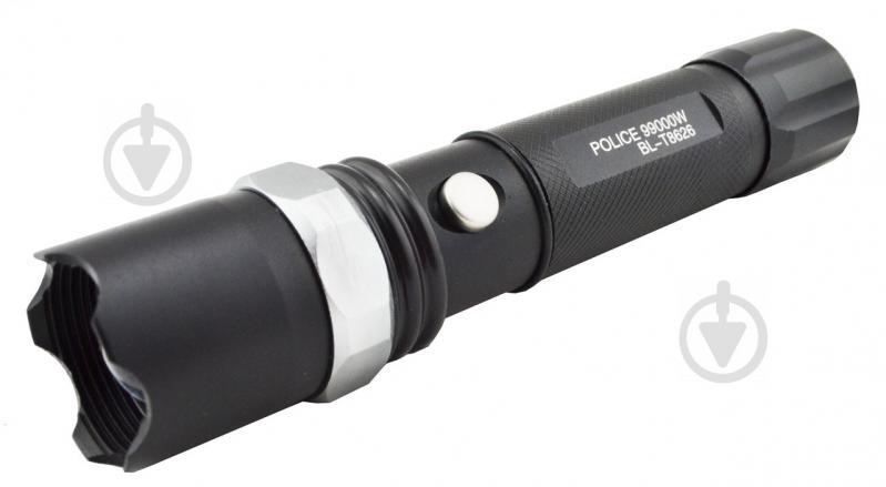 армейский ручной фонарик BL-T8626 с зуммом Черный (20053100217)