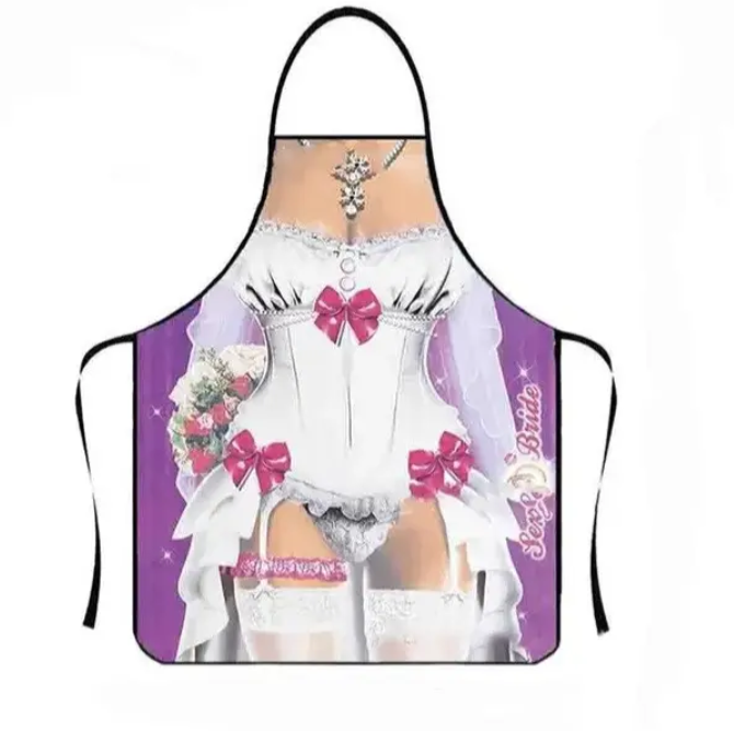 Фартух з приколом в корсеті 75х60 см Різнокольоровий (50074)