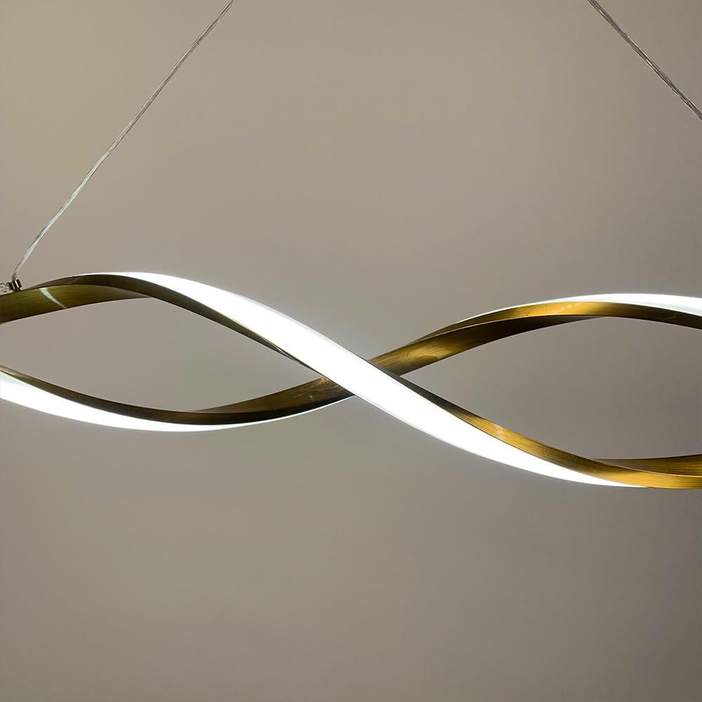 Світильник лінійний підвісний LED SCREW 100 см Золотий (h 20L AB) - фото 5 Світильник лінійний підвісний LED SCREW 100 см Золотий (h 20L AB) - фото 5