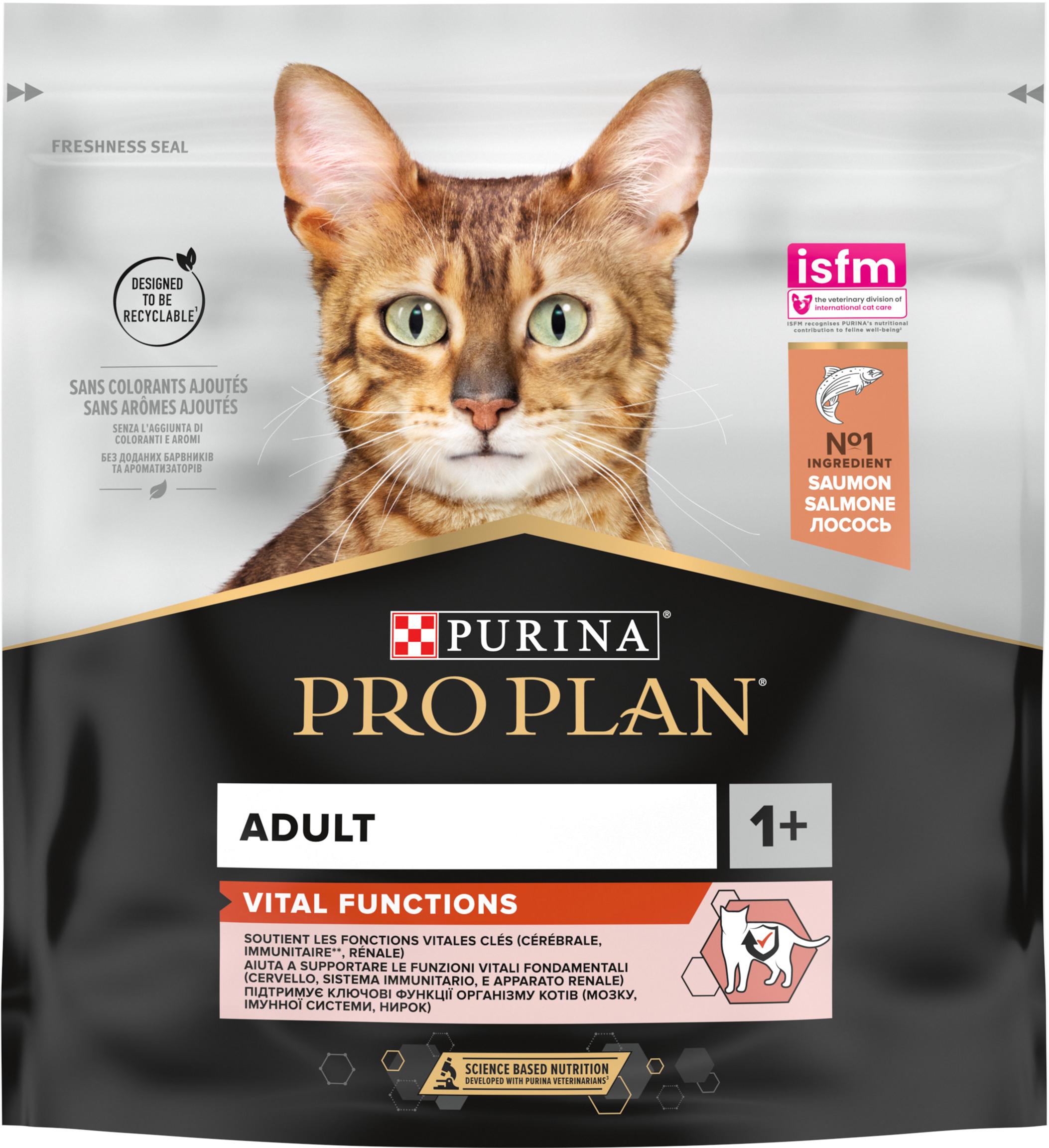 Сухой корм для котов Purina Pro Plan с лососем 400 г (7613036545037) - фото 1