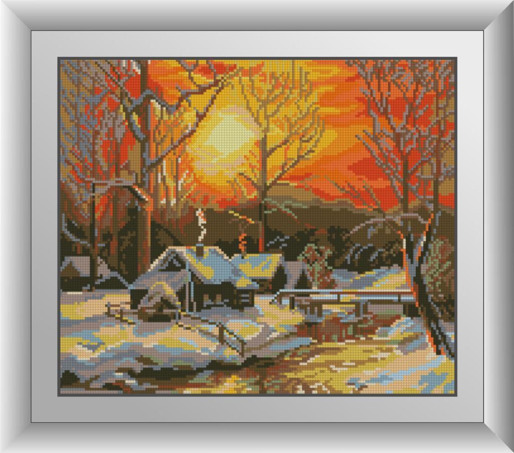 Алмазная мозаика Dream Art Зимнее утро 33x39 см (DA.30229)
