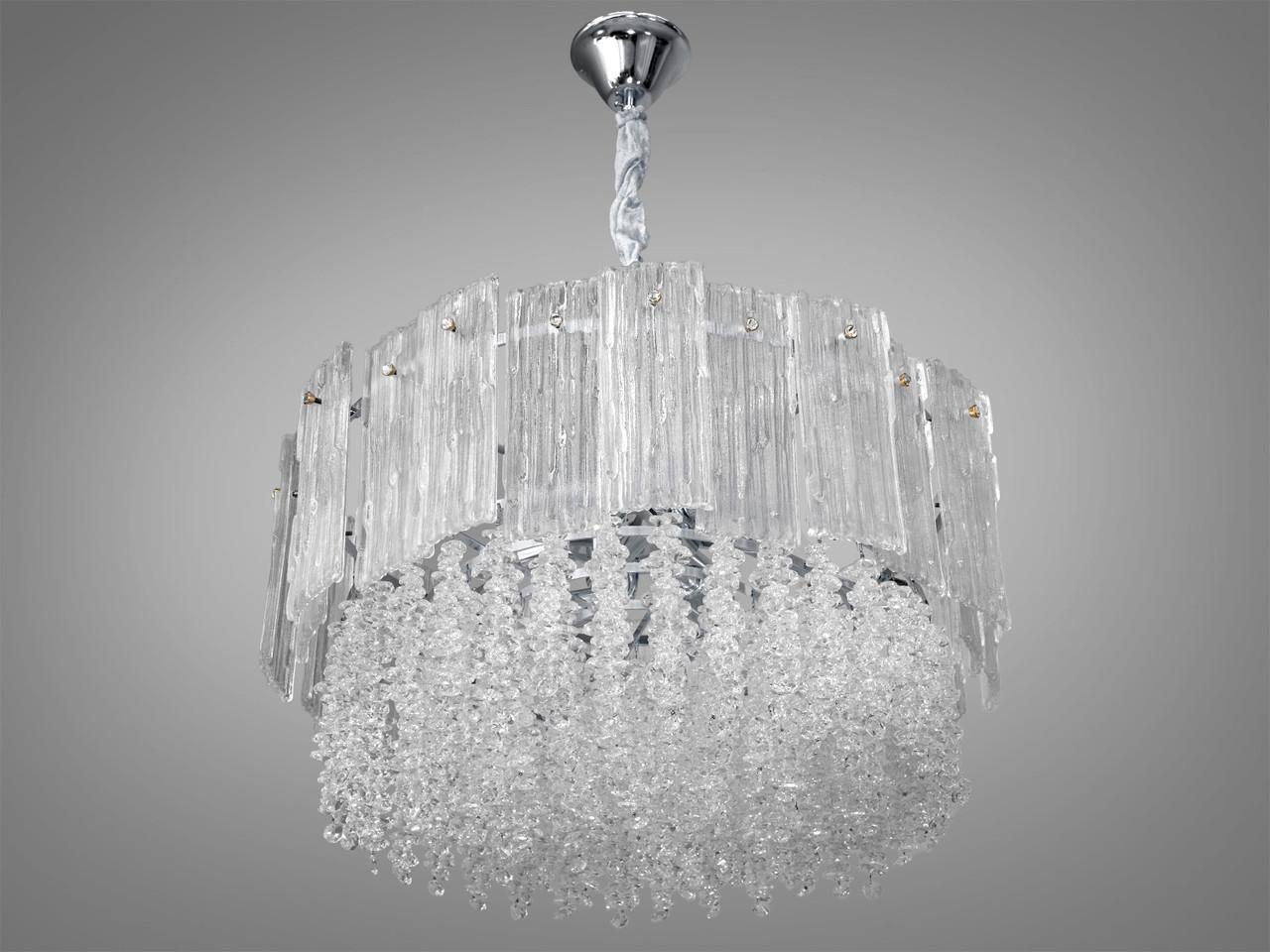 Люстра подвесная на 11 ламп Хром (328-550CH)