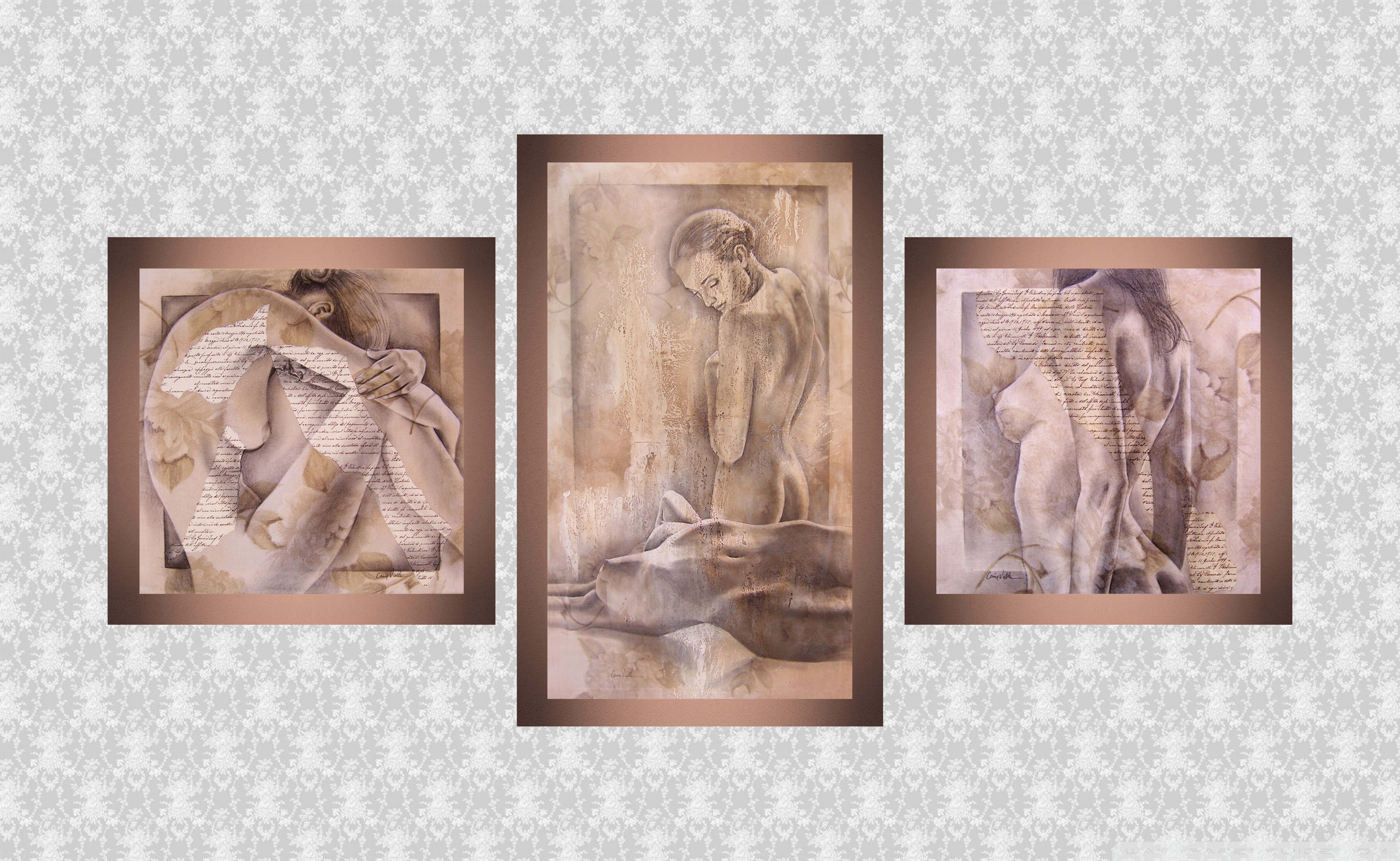 Модульная картина 110х55см "Девушки" MK126