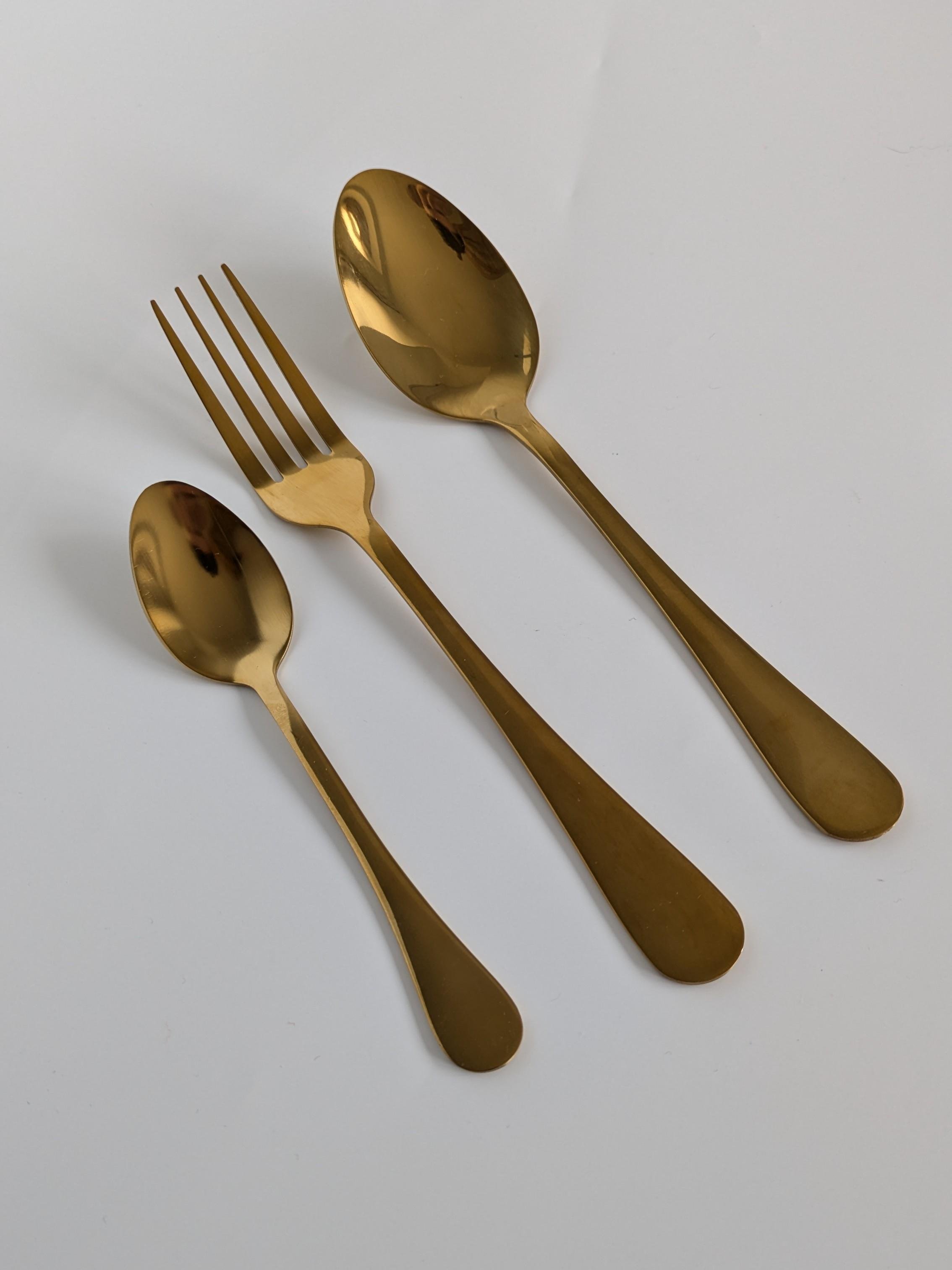 Набір столових приборів на одну персону Золото (29953198)